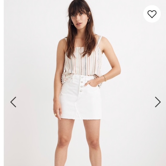 Madewell Dresses & Skirts - Madewell  White Rigid Denim Skirt